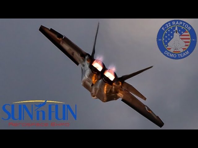 2026 F-22 Raptor Twilight Demo - SUN 'n FUN [FULL DEMO]