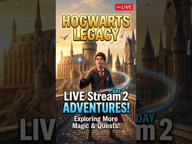 HOGWARTS LEGACY LIVE Stream: Day 2 Adventures! Exploring More Magic & Quests!