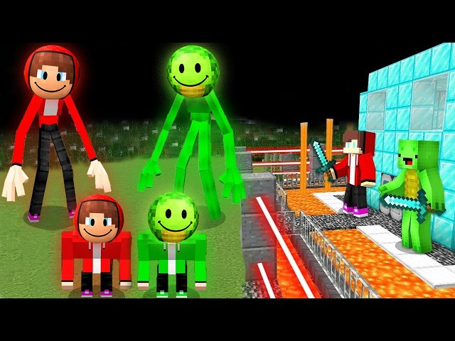 JJ and Mikey VERITY Mutants Family vs Security House in Minecraft Challenge Maizen