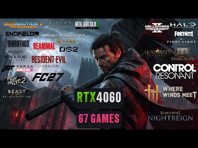RTX 4060 in 67 Games AT 1440p | RTX 4060 8GB & i5 14400F Benchmark