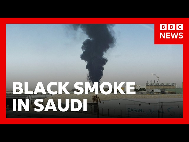 Black smoke in Saudi capital Riyadh as fighting intensifies in Yemen | BBC News