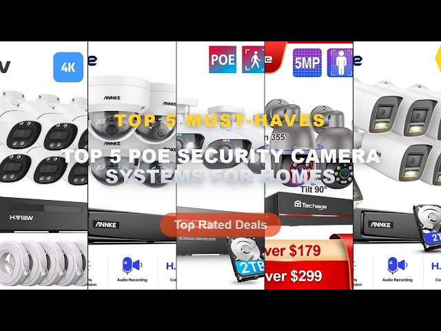 Cheap & Best Top 5 PoE Security Camera Systems For Homes Unboxing & Review - ANNKE 12MP POE Video Su