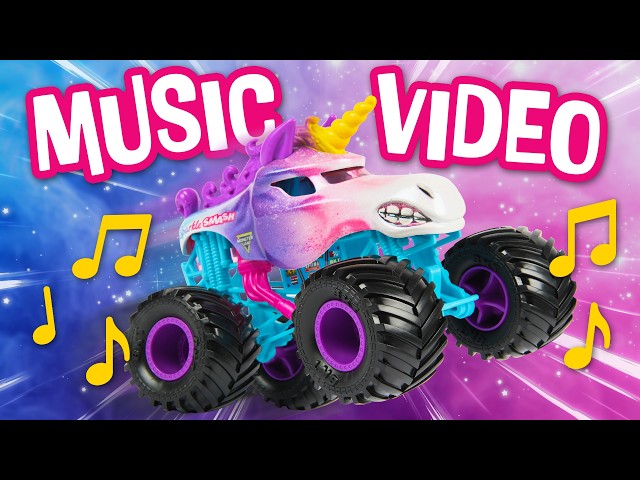 Sparkle Smash Fan Music Video 🦄🎶 | Monster Jam Trucks Song #9