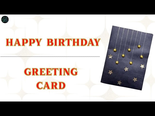 HAPPY BIRTHDAY!  Mini Greeting Card |GMRVS ARTS AND CRAFTS| #greetingcard