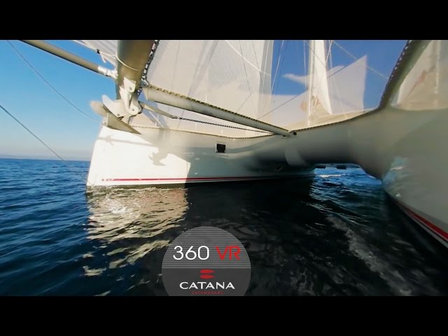 360° VR 4K - Sailing Multihull | Catana 62 catamaran