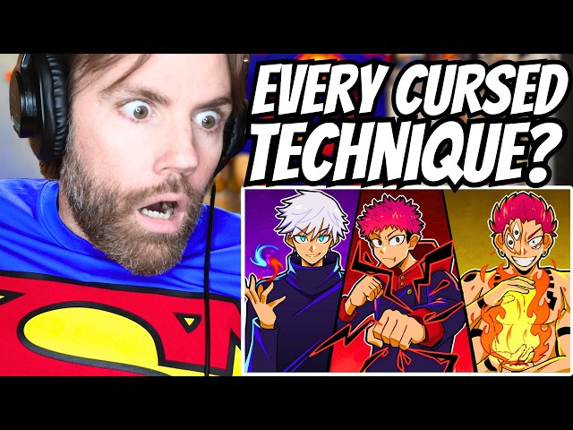 Superman Fan Reacts to ALL 58 Techniques in Jujutsu Kaisen EXPLAINED