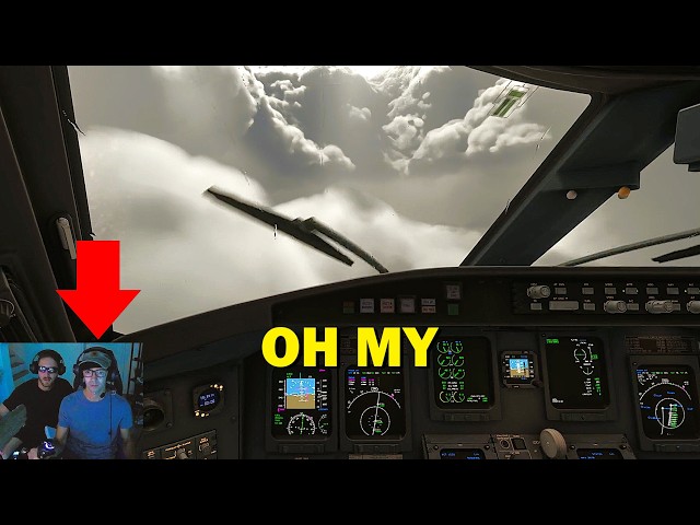 REAL Airline Pilot vs. Microsoft Flight Simulator (MEGA STORM)