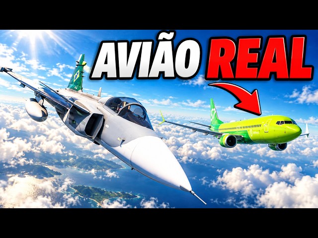 I ESCORTED a REAL Airplane in Flight Simulator