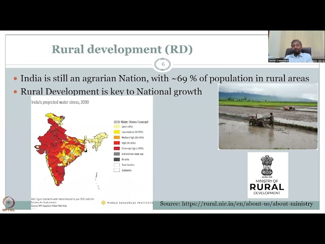 Week 1 : Lecture 5 : Rural Development