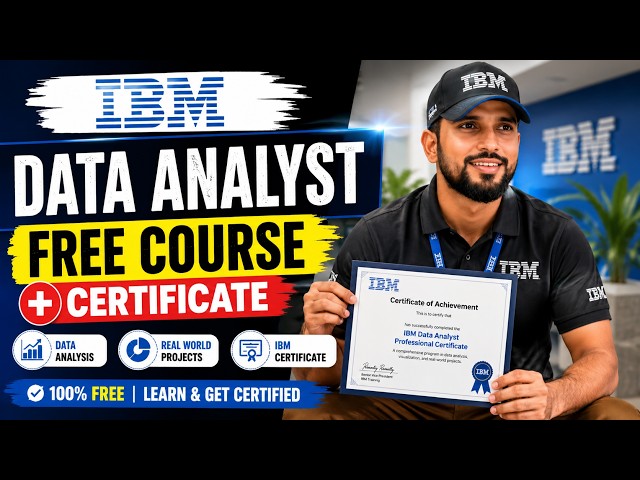 IBM Data Analyst Free Course + Certificate | Learn Data Analytics FREE in 2026