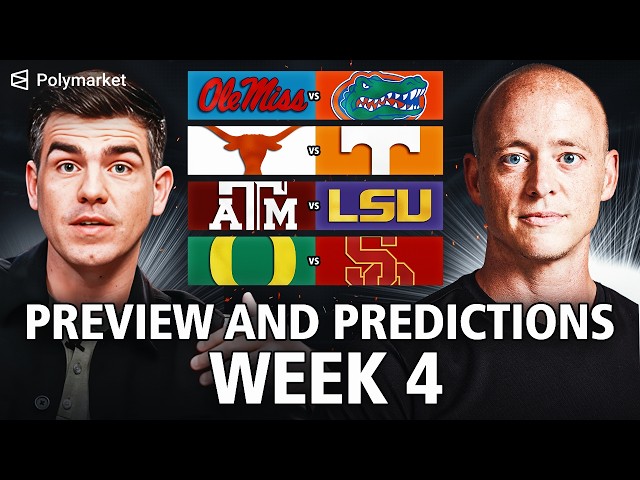 College Football Week 4 PREDICTIONS with Josh Pate | Texas vs. Tennessee, Ole Miss vs. Florida