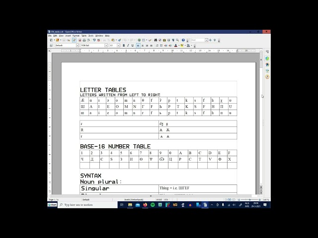 Introduction to my first Conlang