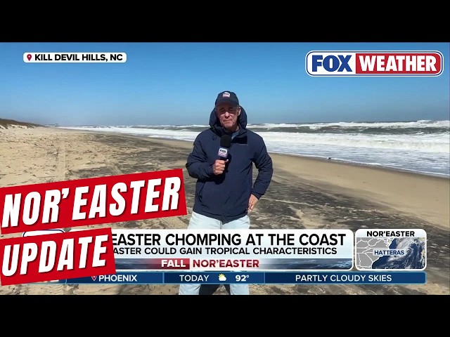 Nor'easter Continues To Lash The East Coast