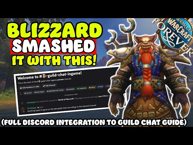 WoW Forever and discord in guild chat is insanely cool | Full set up guide in 5 minutes