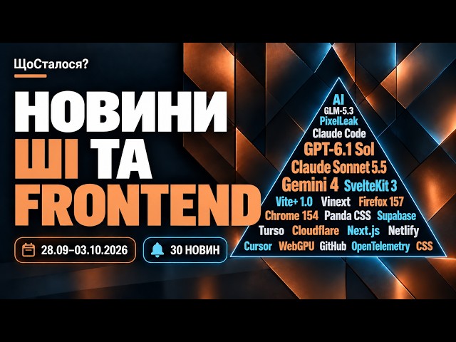 ЩоСталося? Новини ШІ та Frontend:  36 матеріалів тижня