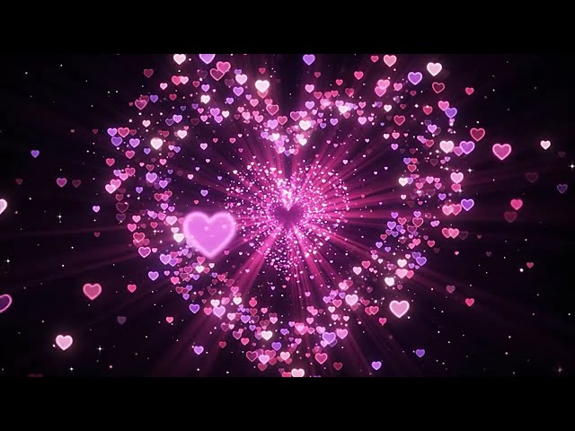Cinematic Glowing Hearts Animation 💖 Perfect for Love Videos