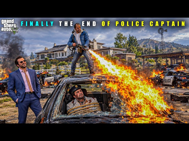 GTA 5: FINALLY THE END OF THE POLICE CAPTAIN || BB GAMING
