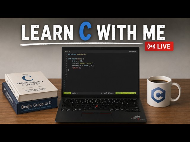 Learn C With Me #08 — Structs | Live