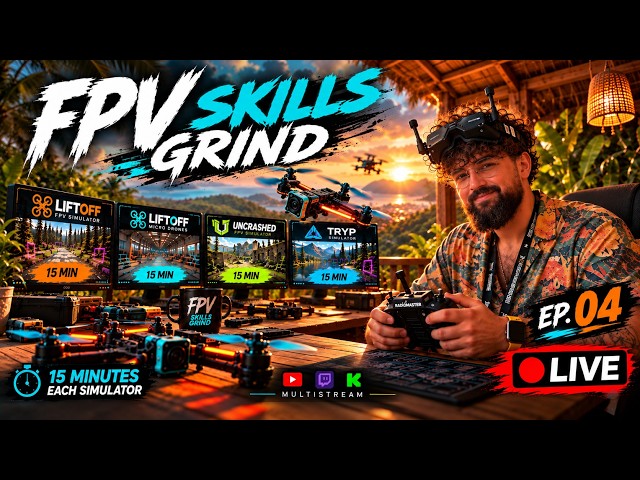 🔴 LIVE | FPV Skills Grind EP. 06 | Liftoff • Micro Drones • Uncrashed • TRYP | RadioMaster Pocket