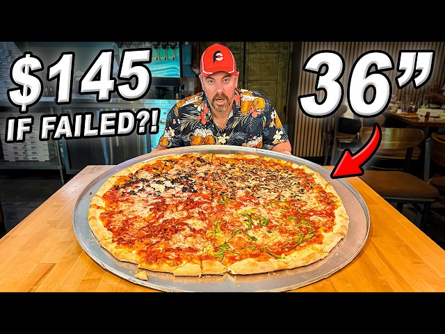 Nashville's BIGGEST 36-Inch "Godfather" Pizza Challenge Costs $145 IF YOU FAIL?!