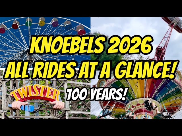 🎢KNOEBELS 2026 ALL RIDES AT A GLANCE! #1 Amusement Park in US! 🎡 100 Years!