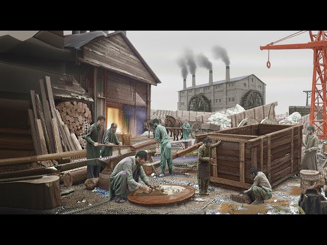 How Ancient Workers Built Wooden Carts 100 Years Ago — This Will Shock You!
