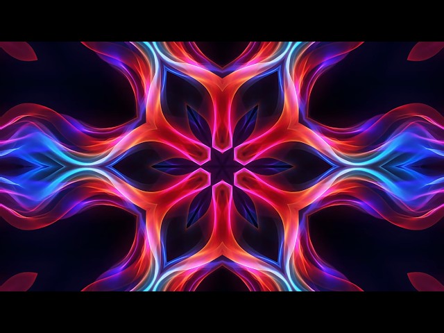 Healing Energy Meditation ✨ EMDR-Inspired Bilateral Music & Kaleidoscope Visuals [4K]