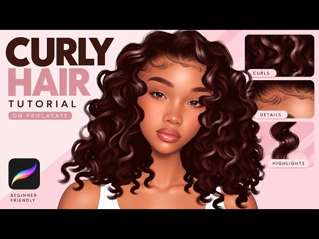How I Draw Realistic Curly Hair in Procreate ✨ Step by Step