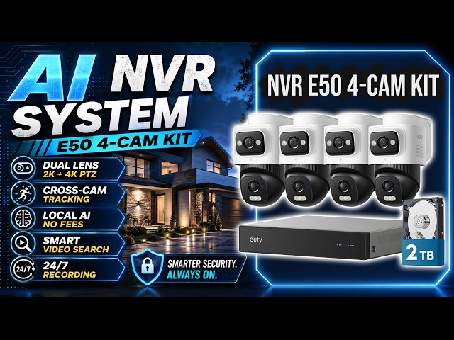 eufy NVR security system E50 Review – AI Home Security Without Monthly Fees!