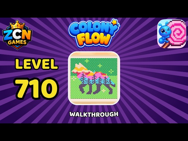 Colony Flow Level 710 Walkthrough | New Update | Full Solution