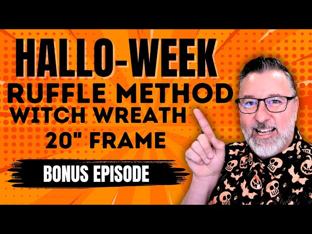 Hallo-week BONUS Episode - Ruffle Mesh Wreath on 20” Frame - Halloween DIY-#halloween @DavesWreaths