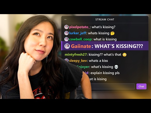i taught my chat how to kiss