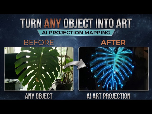Turn ANY Object into Art with AI Projection Mapping (Free Workflow)