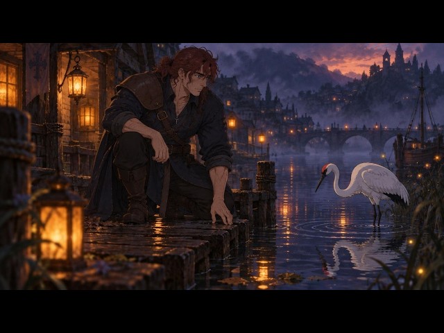 The Crane Waits in the Silence | Cozy Soft Rock Lofi for Deep Focus