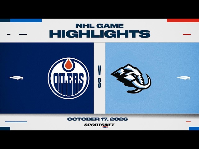NHL Highlights | Oilers vs. Mammoth - October 17, 2026