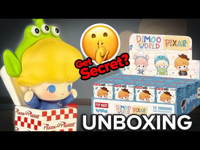 Get Secret! POP BEAN DIMOO WORLD x PIXAR POP MART Unbox Complete Set of 12