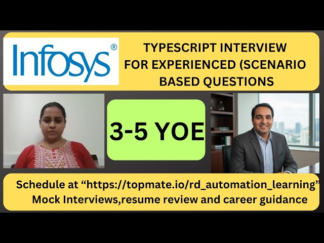 TypeScript Mock Interview for Automation Tester | Real QA Automation Questions & Answers (2026)