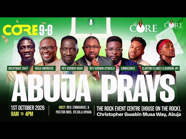 PRAYER CRUISE W/POSE | 21ST SEPTEMBER 2026 | THE CORE MINISTRY | REV EMMANUEL OPARA