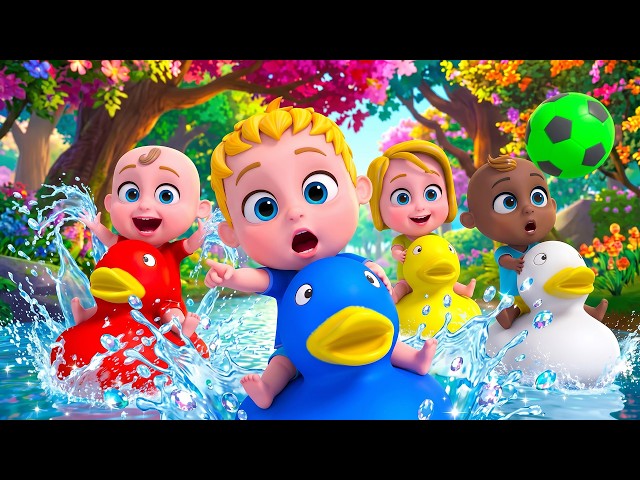 Learn Colors With Five Little Ducks | Fun Learning Song | New Cartoon Video | PlayFul Kids TV