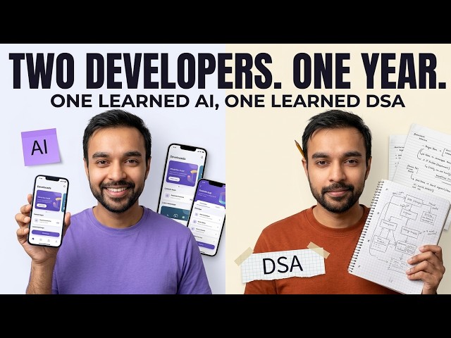 Two Developers, One Year. One Learned AI, One Learned DSA.
