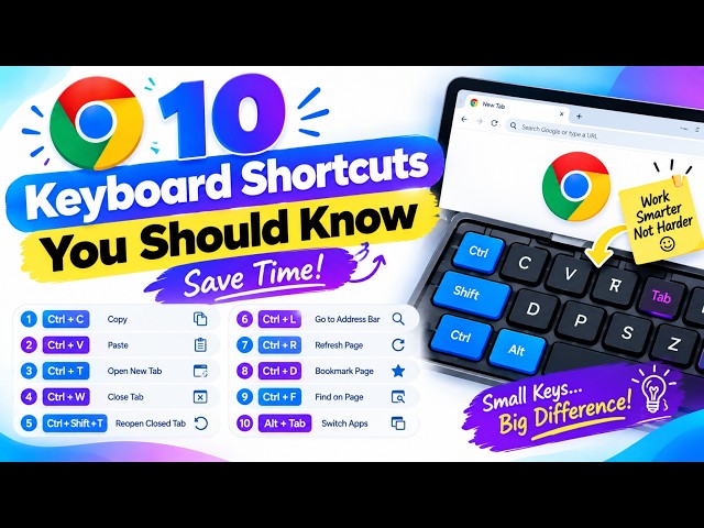 10 Keyboard Shortcuts You Should Know | Save Time!