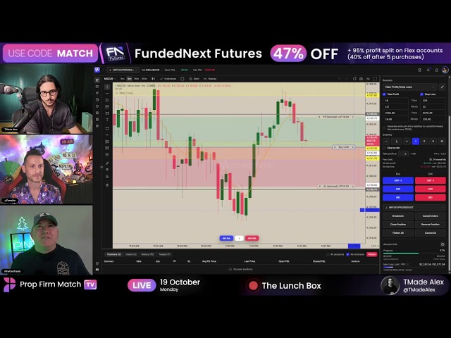 Live Futures Trading | London & New York Session | Prop Firm Match TV | 19/10/2026