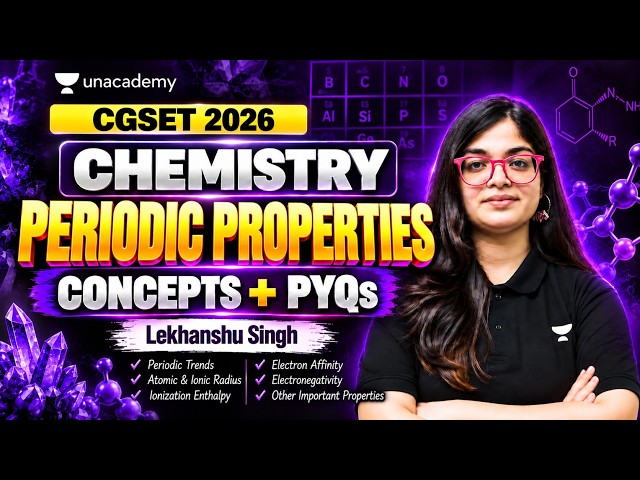 Periodic Properties Concepts + PYQs | CSIR NET | SET | Asst.Professor 2026 | GATE 2027 Chemistry