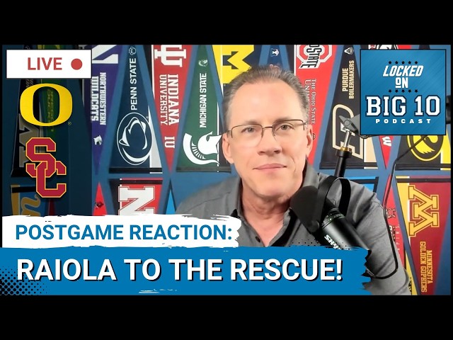 LIVE REACTION: Dylan Raiola SAVES Oregon's Season at USC! Dante Moore INJURED! Iowa STUNS Michigan!