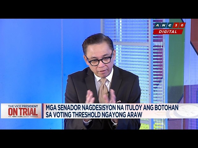 Salvador on threshold vote: 'I don't think it's changing rules midstream' | ANC