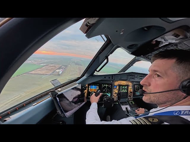 ATR 72-600 Airplane Cockpit view Landing | Life Of An Airline Pilot | DJI Action 5 pro