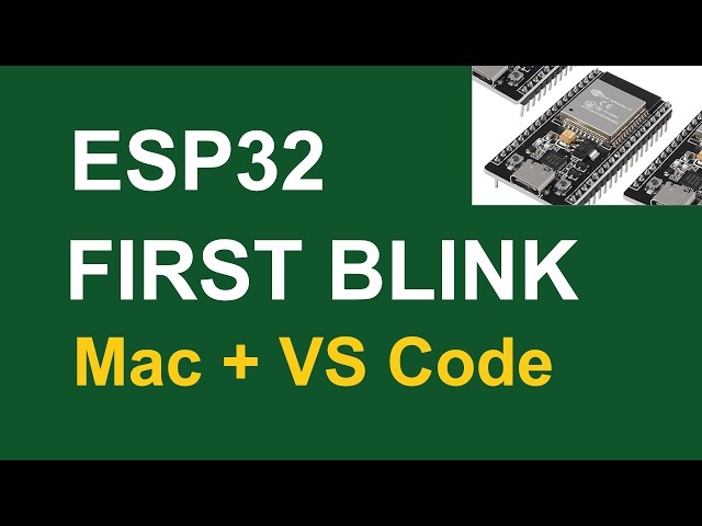 ESP32 First Project: How to Program & Blink an LED | Mac (PlatformIO & VS Code)