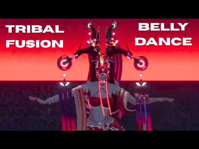 Belly Dance Tribal Fusion Freestyle | VR Full Body Tracking Performance in #VRChat