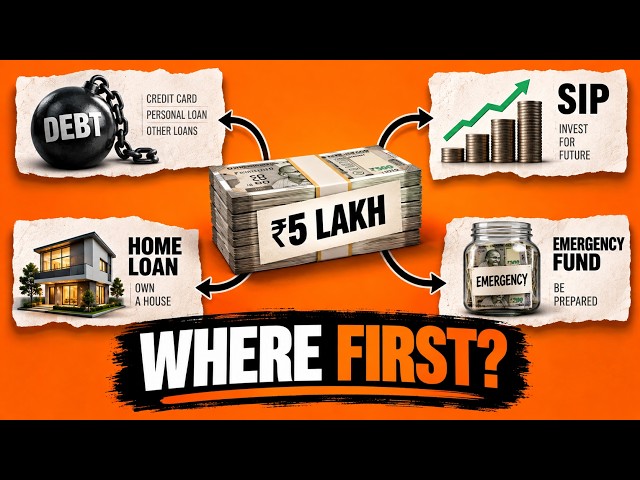 ₹5 Lakh Saved: Home Loan, SIP, Emergency Fund or Debt? What Comes First?