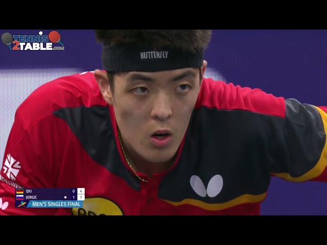 Finale des Championnats d'Europe 2022 - Qiu Dang (GER) vs Jorgic Darko (SLO) - tennis de table